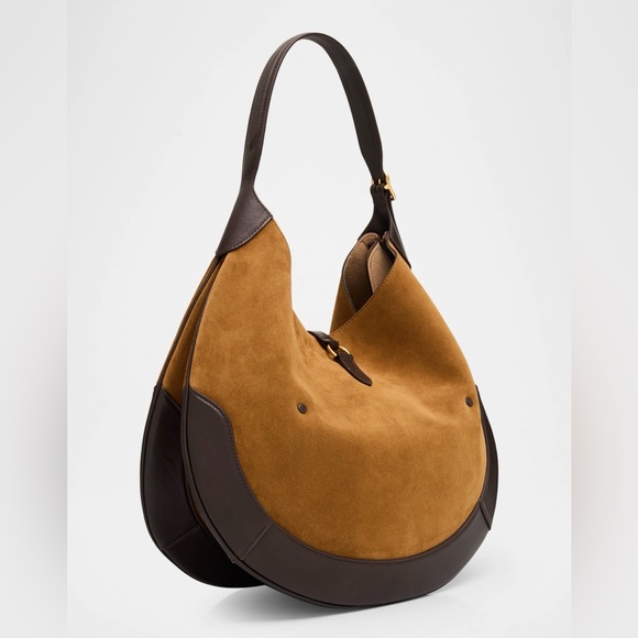 Polo ID Suede Large Shoulder Bag - Picture 7 of 15